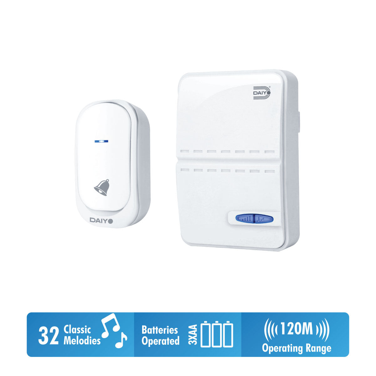 Daiyo DDB 38W Wireless Digital Door Bell (Battery)