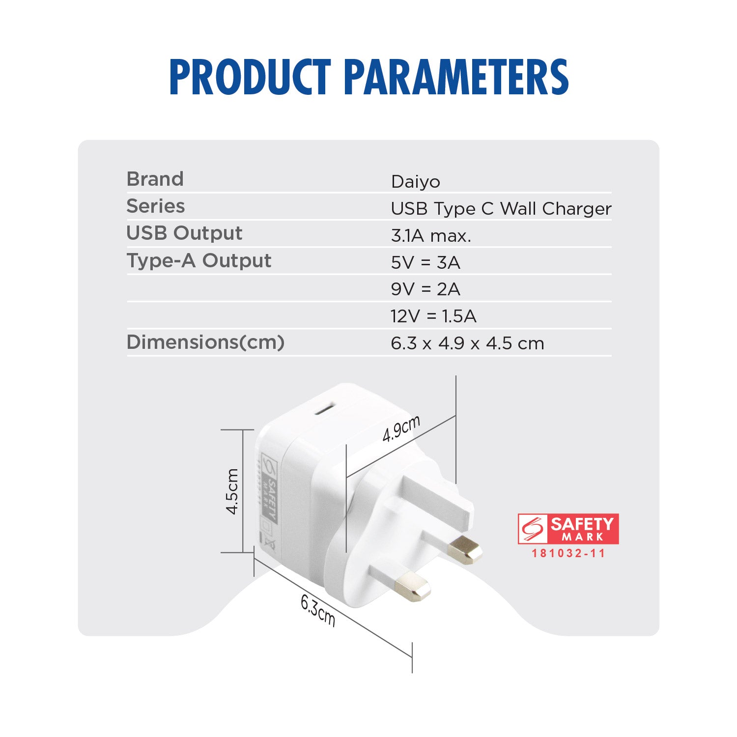 Daiyo Nintendo Switch PD Type-C Travel Wall Charger is designed to be compact with Power Delivery 2.0 technology
