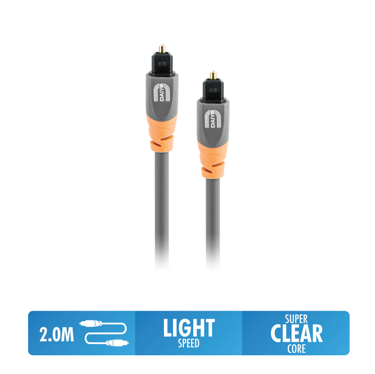 Daiyo TA 5672 Classic Digital Optical Audio 2m Cable