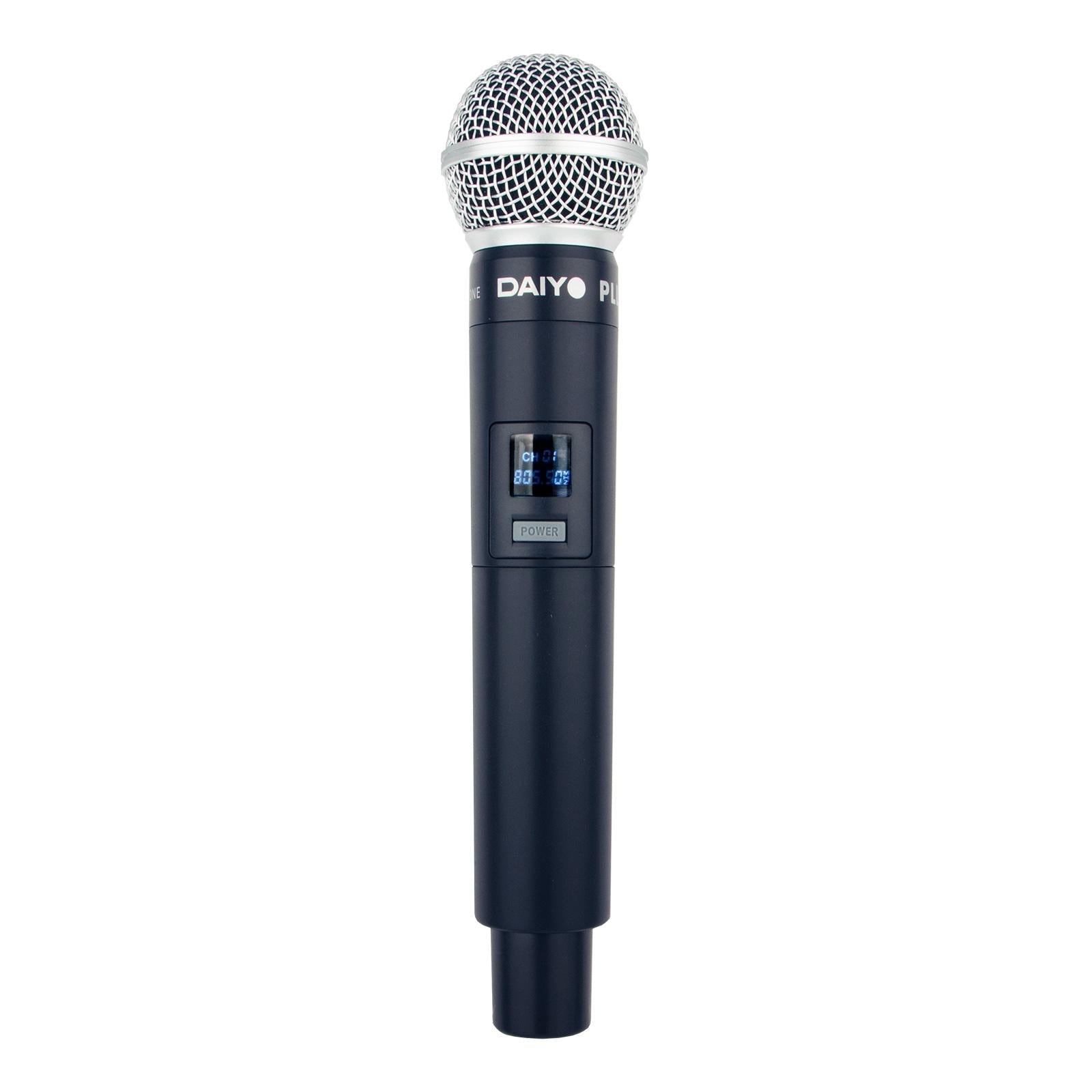 Daiyo HDM 126D UHF Wireless Karaoke Microphone (Dual Microphone)