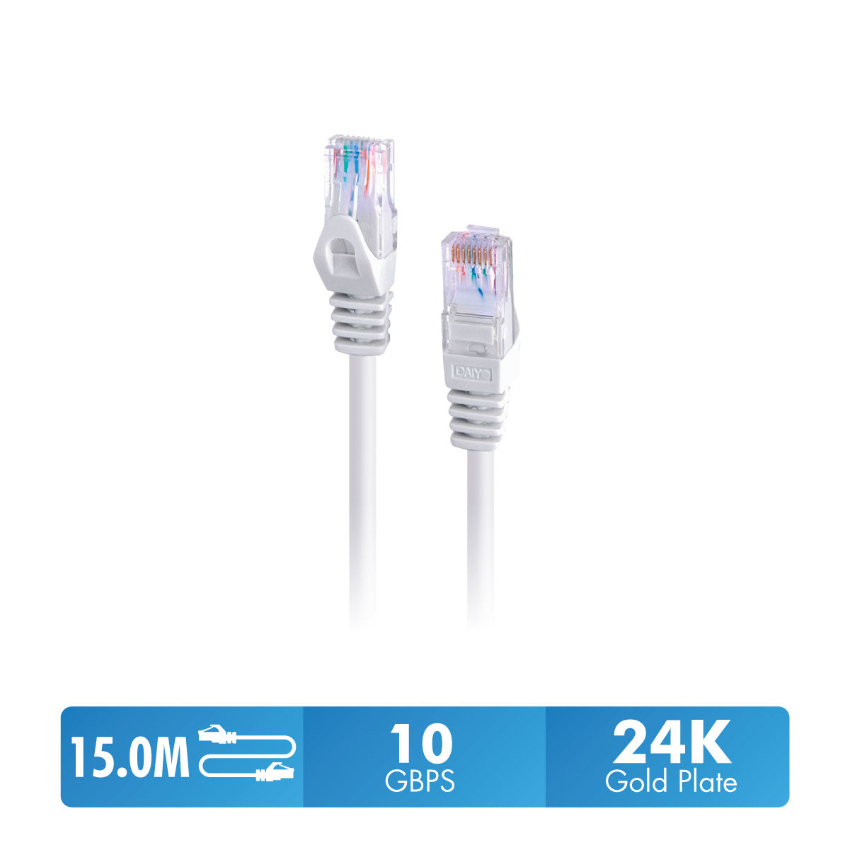 Daiyo CP 2530 RJ-45 LAN Ethernet UTP CAT.6 Cable 15m