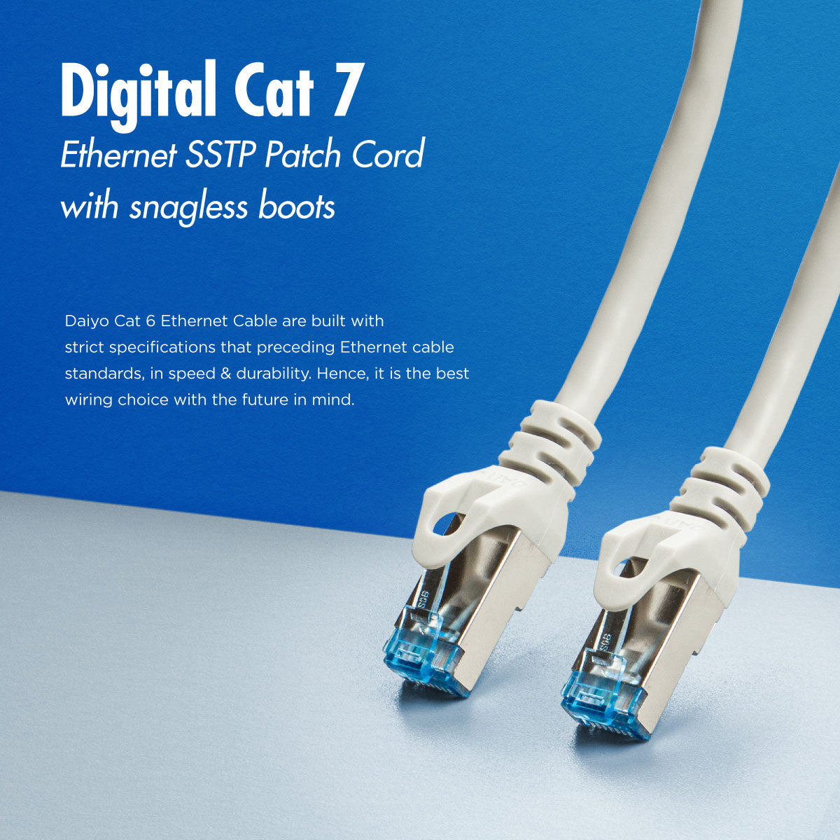 Daiyo CP 2552 SSTP Patch Cord Cat 7 Gigabit Ethernet 3m