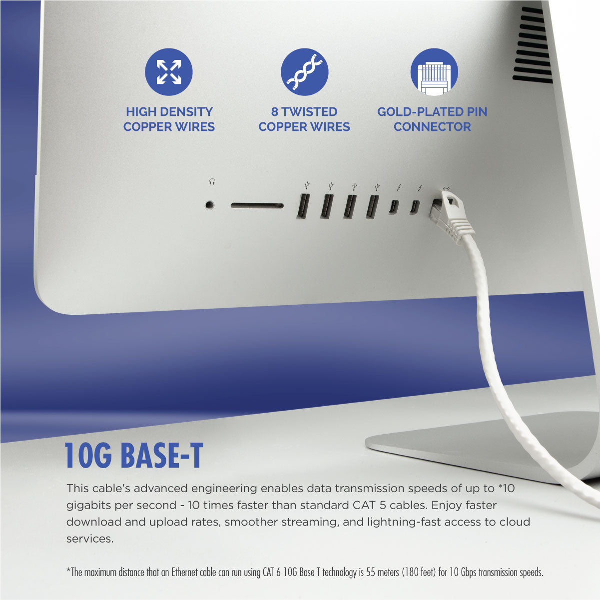 Daiyo CP 2530 RJ-45 LAN Ethernet UTP CAT.6 Cable 15m