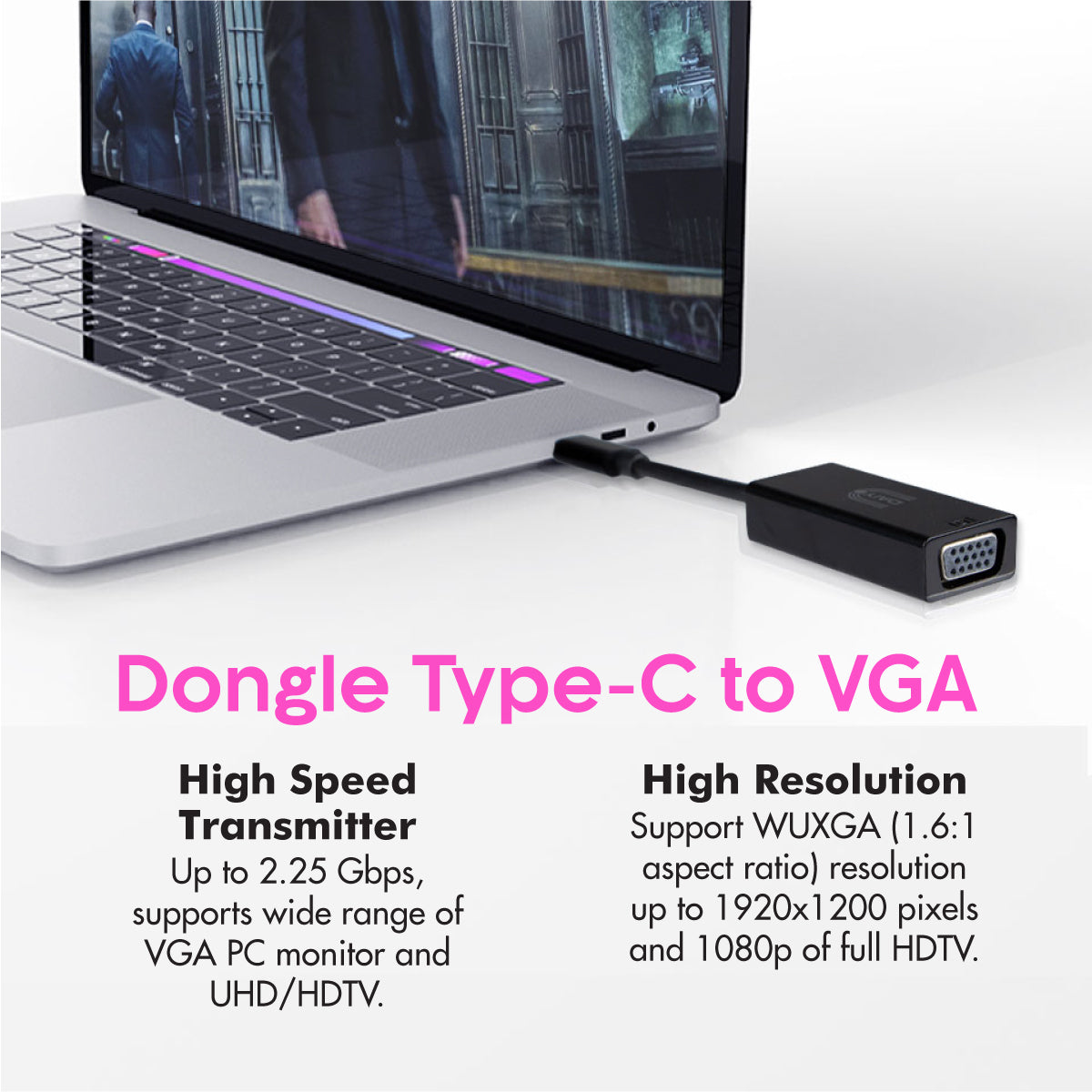 Daiyo CP 2602 Micro HDMI to VGA Dongle