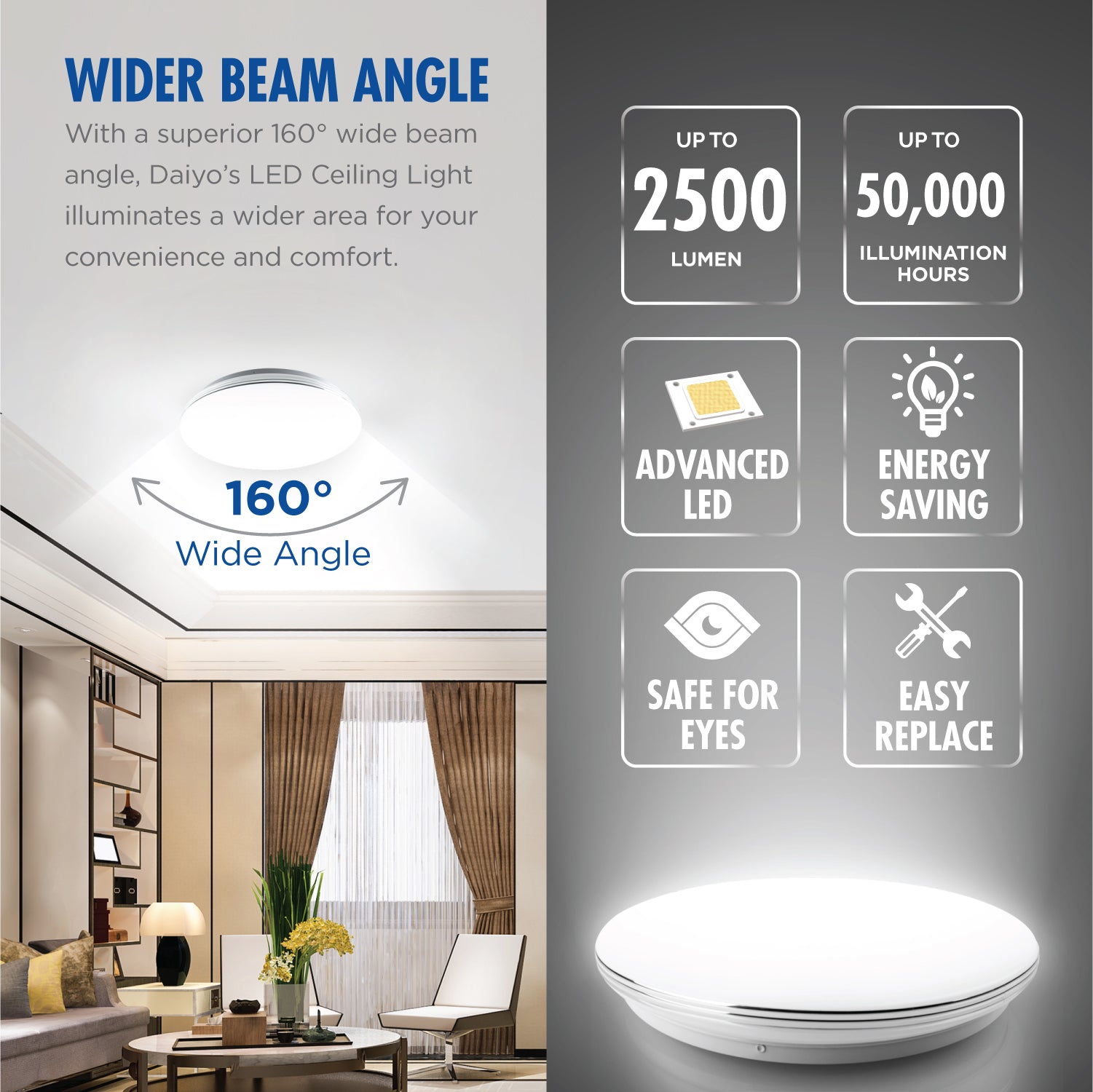 Daiyo LCL 159 DL LED 30W Ceiling Light