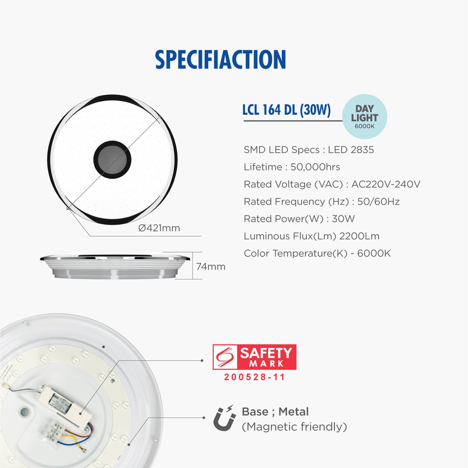 Daiyo LCL 164 DL LED Ceiling Light