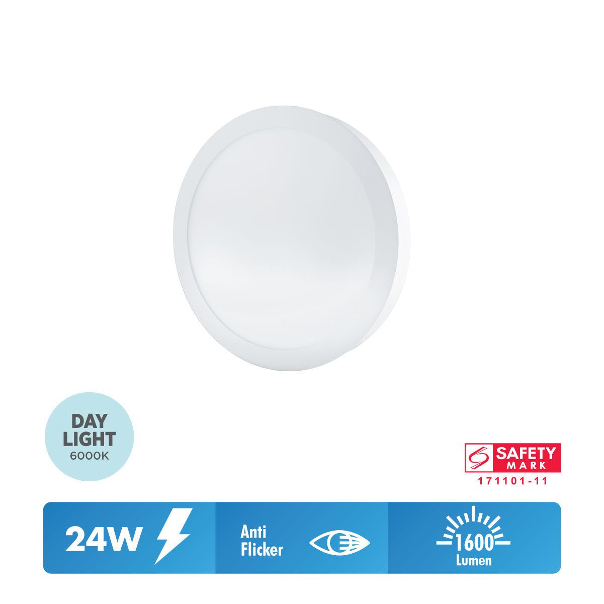 Daiyo LPR 151-DL 24W LED Surfaced Panel Light Round Shape (Day Light)