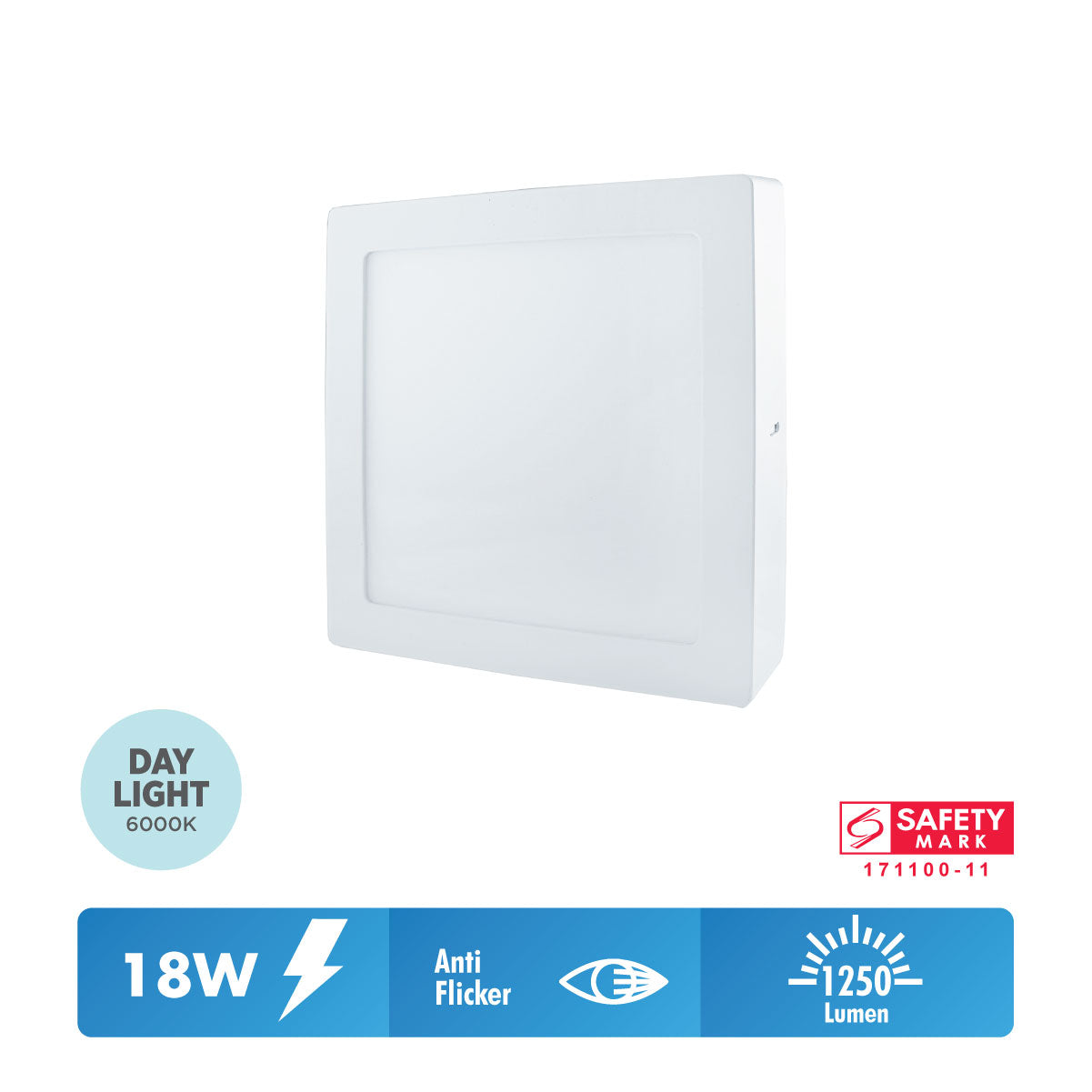 Daiyo LPS 79-DL 18W LED Surfaced Panel Light Square Shape (Day Light)