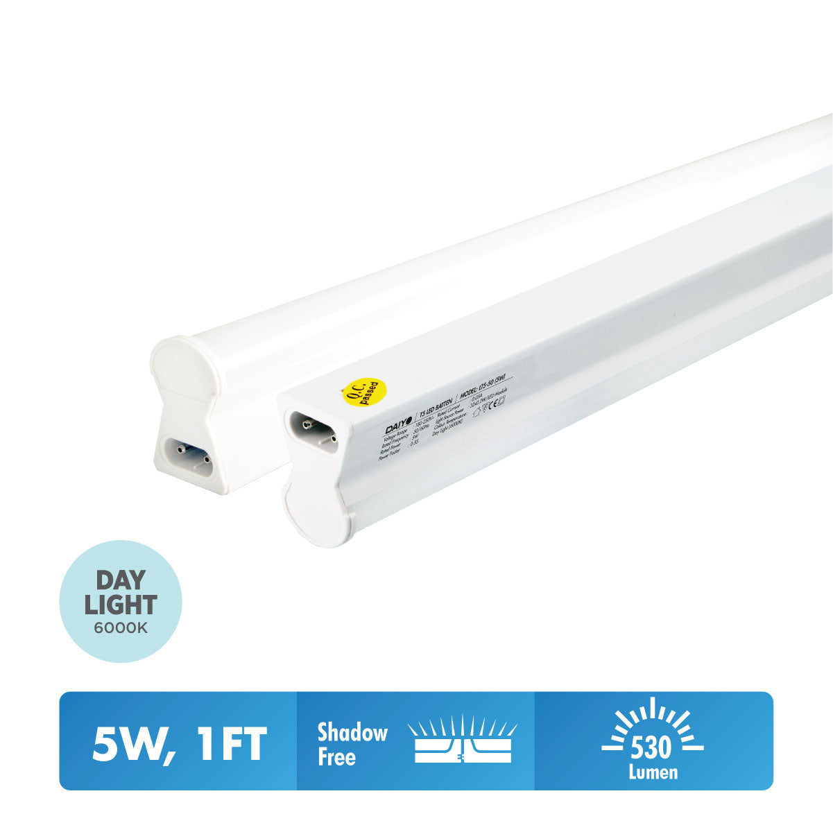 Daiyo LT5-50-DL 5W LED T-5 Batten Light (Day Light)