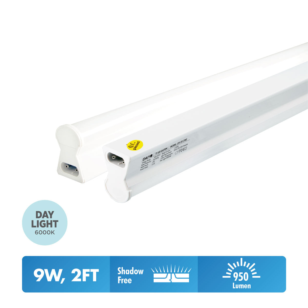 Daiyo LT5-51-DL 9W LED T-5 Batten Light (Day Light)