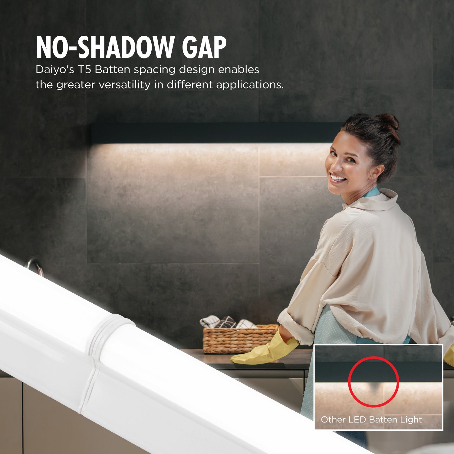 Daiyo LT5-55-DL 14W LED T-5 Batten Light (Day Light)