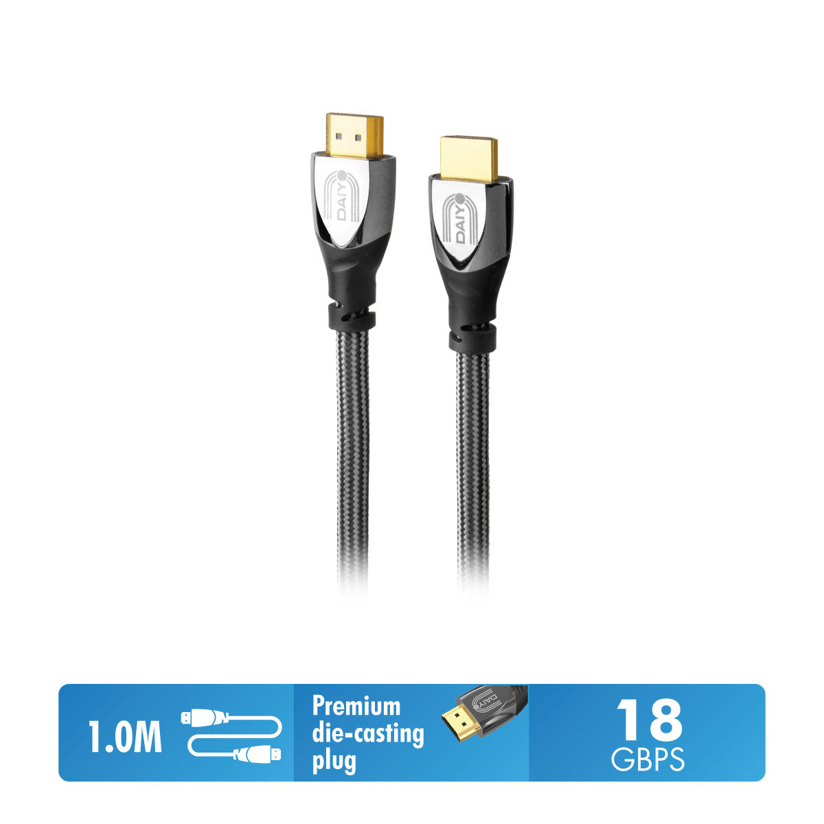 Daiyo SC 6331 4K Premium HDMI Cable 2.0 Version 1.2m