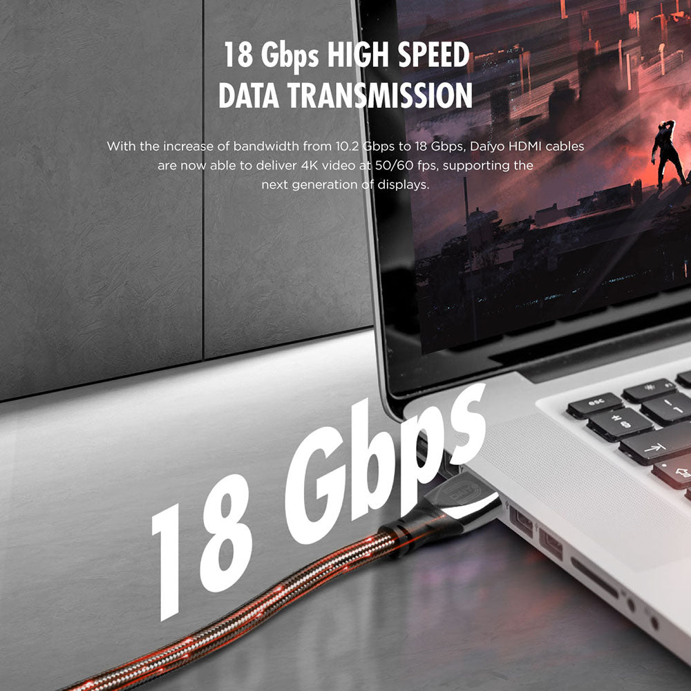 Daiyo SC 6335 4K Premium HDMI Cable 2.0 Version 5.0m