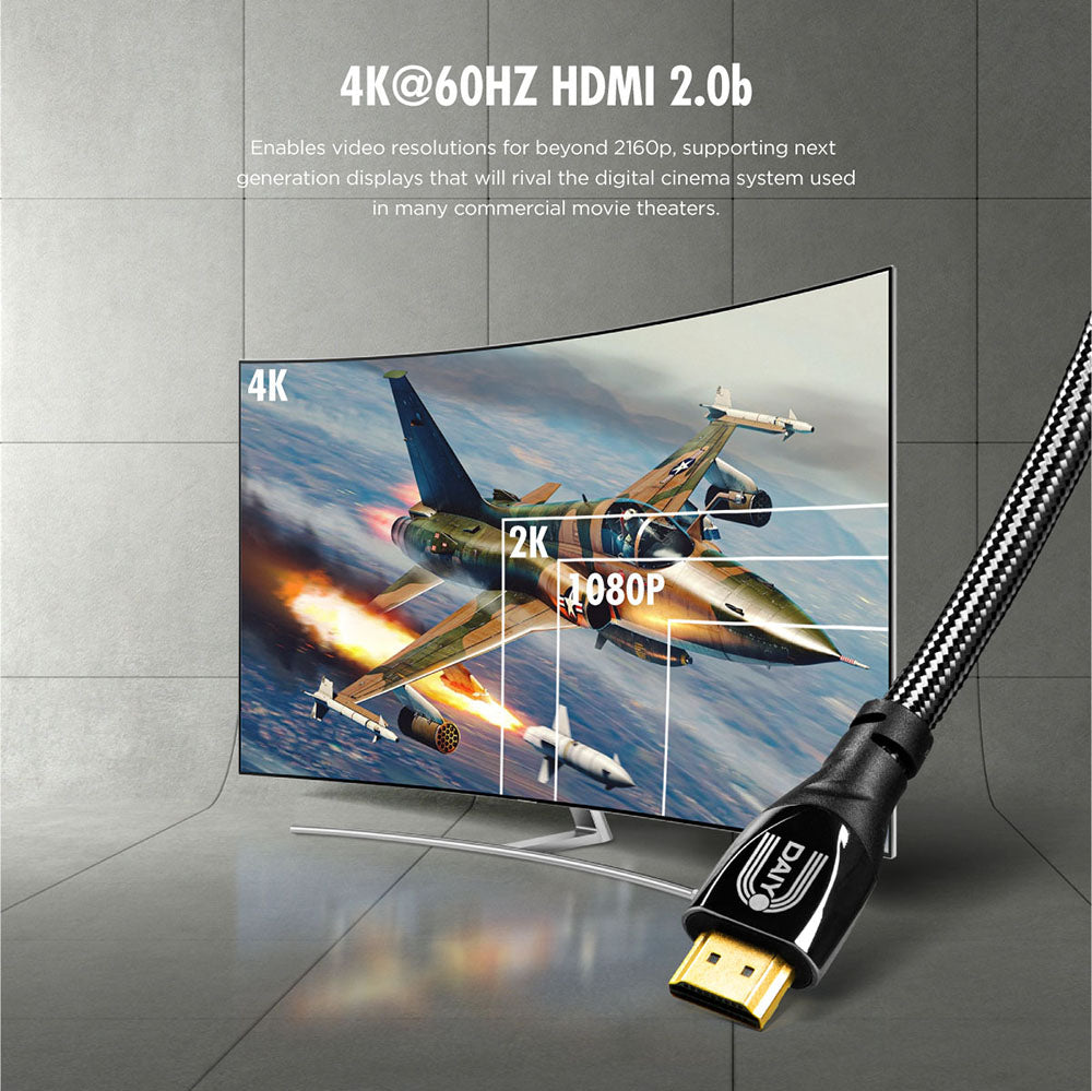 Daiyo SC 6331 4K Premium HDMI Cable 2.0 Version 1.2m