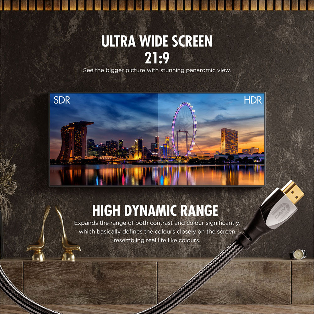 Daiyo SC 6331 4K Premium HDMI Cable 2.0 Version 1.2m