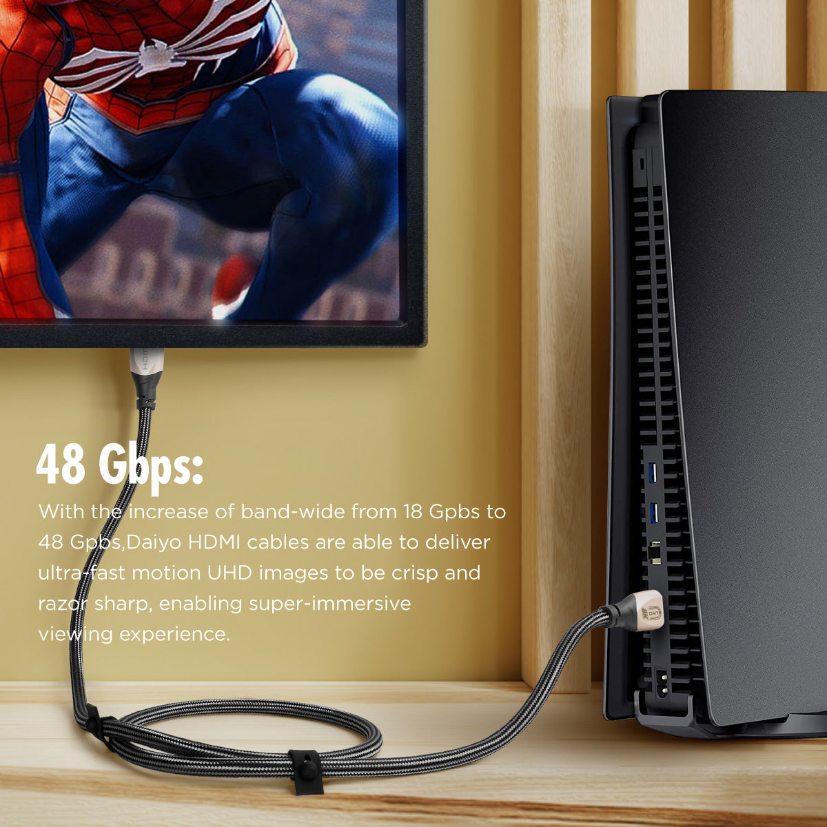 Daiyo SC 6363 8K Ultra High Speed HDMI Cable 2.1 Version 3.0m