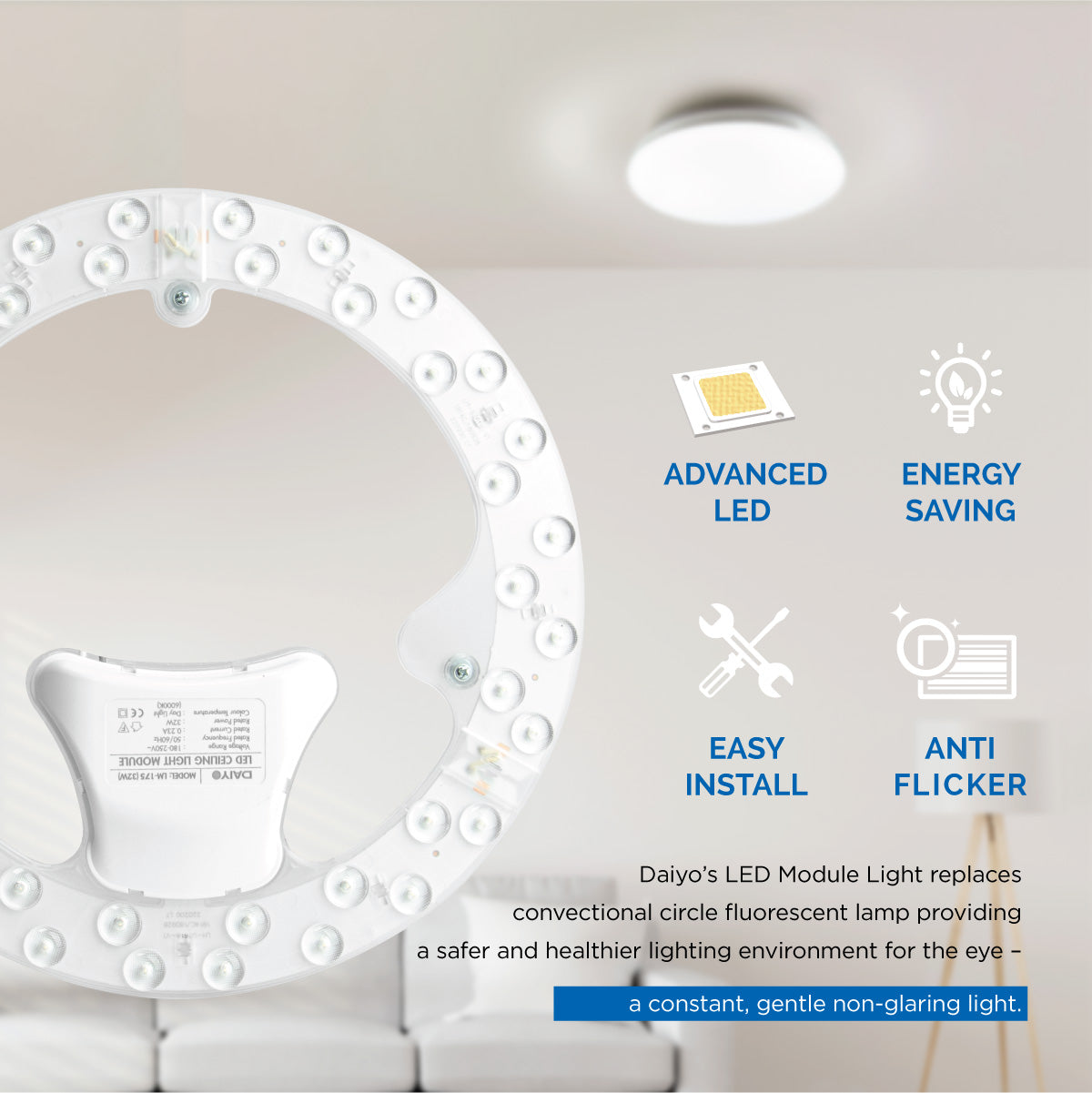 32w circular fluorescent tube led deals replacement