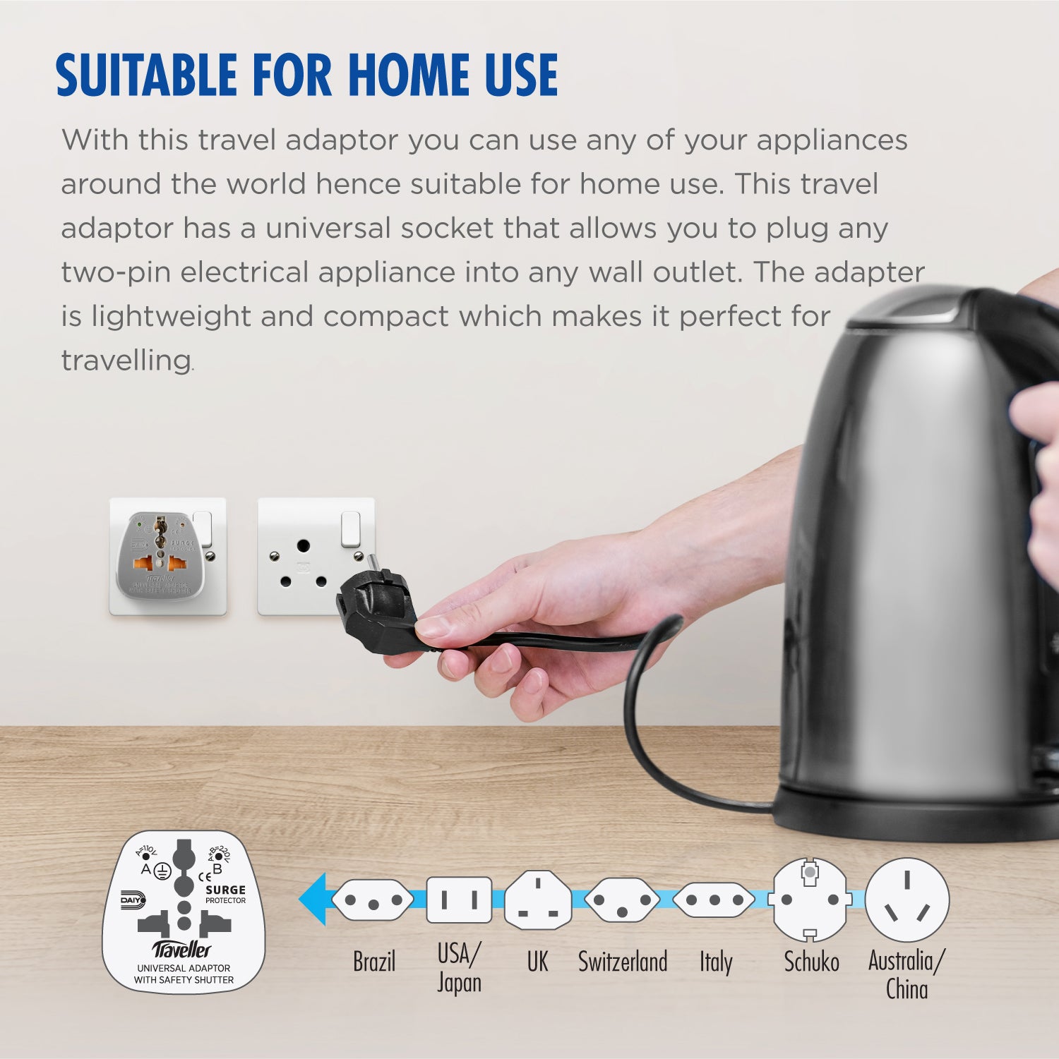 Travel Adaptor for Namibia